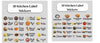 Waterproof Kitchen Spice Jar Label Stickers(Pack of 1 - 60 Stickers) – Easy-to-Read & Long-Lasting